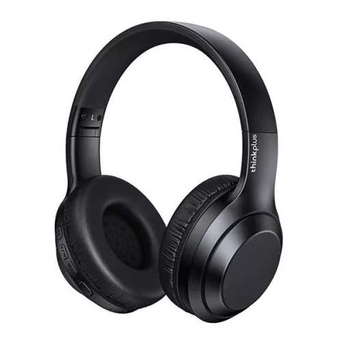 LENOVO THINKPLUS TH10 bluetooth fejhallgató SZTEREO (v5.0, mikrofon, zajszűrő, összehajtható, 3.5mm jack aljzat) FEKETE