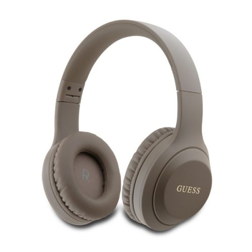 GUESS CLASSIC SILVER LOGO bluetooth fejhallgató SZTEREO (v5.3, mikrofon, zajszűrő) BARNA