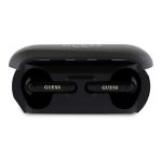GUESS ELONGATED METALLIC bluetooth fülhallgató SZTEREO (v5.3, TWS, mikrofon, zajszűrő + töltőtok) FEKETE