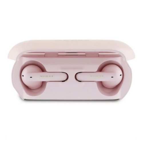 GUESS ELONGATED METALLIC bluetooth fülhallgató SZTEREO (v5.3, TWS, mikrofon, zajszűrő + töltőtok) RÓZSASZÍN