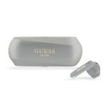 GUESS ELONGATED METALLIC bluetooth fülhallgató SZTEREO (v5.3, TWS, mikrofon, zajszűrő + töltőtok) SZÜRKE