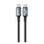 USAMS HUAN adatkábel (Type-C - Type-C, 240W, PD gyorstöltő, 120cm) SÖTÉTSZÜRKE
