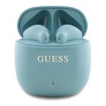 GUESS PRINTED CLASSIC LOGO bluetooth fülhallgató SZTEREO (v5.3, TWS, mikrofon, IPX4 + töltőtok) TÜRKÍZ