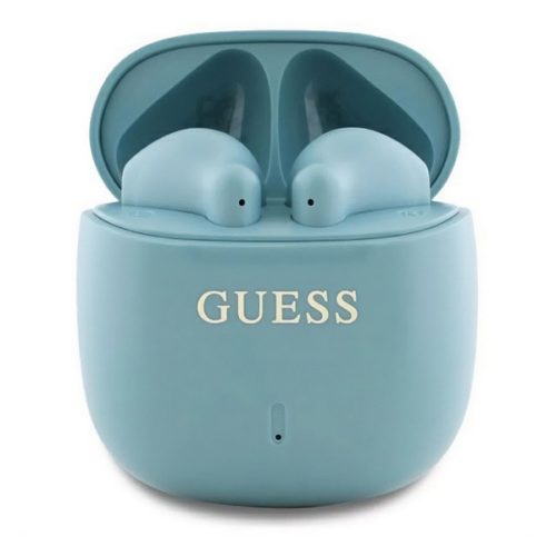 GUESS PRINTED CLASSIC LOGO bluetooth fülhallgató SZTEREO (v5.3, TWS, mikrofon, IPX4 + töltőtok) TÜRKÍZ