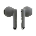 GUESS PRINTED CLASSIC LOGO bluetooth fülhallgató SZTEREO (v5.3, TWS, mikrofon, IPX4 + töltőtok) SZÜRKE