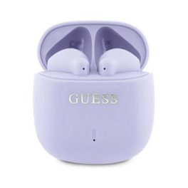   GUESS PRINTED CLASSIC LOGO bluetooth fülhallgató SZTEREO (v5.3, TWS, mikrofon, IPX4 + töltőtok) LILA