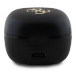 GUESS 4G LOGO MINI bluetooth fülhallgató SZTEREO (v5.3, TWS, mikrofon + töltőtok) FEKETE