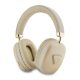 GUESS SAFFIANO bluetooth fejhallgató SZTEREO (v5.3, mikrofon, zajszűrő, IPX4 vízálló, microSD kártyaolvasó) ARANY