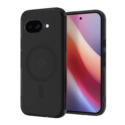 SPIGEN ULTRA HYBRID MAG műanyag telefonvédő (ütésállóság, légpárnás keret, MagSafe) FEKETE