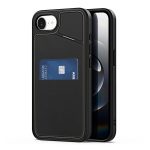 DUX DUCIS RAFI II MAG szilikon telefonvédő (kitámasztó, kártyazseb, RFID, MagSafe) FEKETE