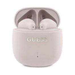   GUESS PRINTED CLASSIC LOGO bluetooth fülhallgató SZTEREO (v5.3, TWS, mikrofon, IPX4 + töltőtok) RÓZSASZÍN