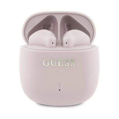 GUESS PRINTED CLASSIC LOGO bluetooth fülhallgató SZTEREO (v5.3, TWS, mikrofon, IPX4 + töltőtok) RÓZSASZÍN