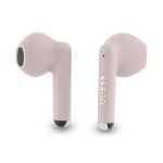 GUESS PRINTED CLASSIC LOGO bluetooth fülhallgató SZTEREO (v5.3, TWS, mikrofon, IPX4 + töltőtok) RÓZSASZÍN