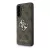 GUESS PU 4G METAL LOGO műanyag telefonvédő (ütésállóság, bőr hatású hátlap) BARNA