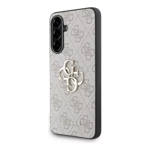GUESS PU 4G METAL LOGO műanyag telefonvédő (ütésállóság, bőr hatású hátlap) RÓZSASZÍN