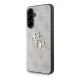 GUESS PU 4G METAL LOGO műanyag telefonvédő (ütésállóság, bőr hatású hátlap) RÓZSASZÍN