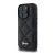 GUESS PU LEATHER QUILTED szilikon telefonvédő (ütésállóság, bőr hatású hátlap, rombusz) FEKETE