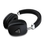 GUESS SAFFIANO bluetooth fejhallgató SZTEREO (v5.3, mikrofon, zajszűrő, IPX4 vízálló, microSD kártyaolvasó) FEKETE