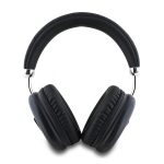 GUESS SAFFIANO bluetooth fejhallgató SZTEREO (v5.3, mikrofon, zajszűrő, IPX4 vízálló, microSD kártyaolvasó) FEKETE