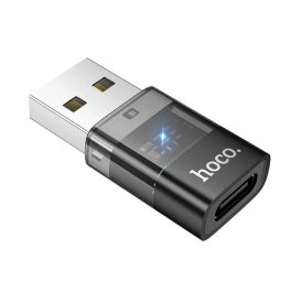   HOCO UA36C adapter (USB - Type-C aljzat, adatátvitel és töltés, OTG) FEKETE