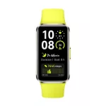 HUAWEI Band 10 okoskarkötő (alumínium keret, aktivitásmérő, pulzusmérő, hívásjelzés, vízálló, szilikon szíj) VILÁGOSZÖLD