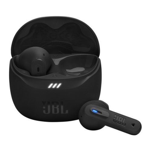 JBL TUNE FLEX2 bluetooth fülhallgató SZTEREO (v5.3, TWS, mikrofon, aktív zajszűrő, IPX4 + töltőtok) FEKETE