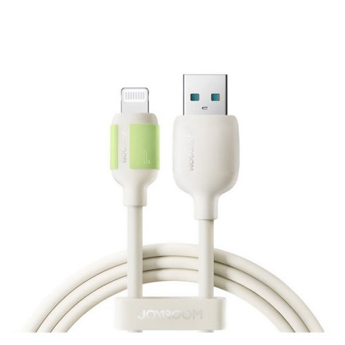 JOYROOM adatkábel (USB - lightning, 3A, gyorstöltő, 200cm) BÉZS