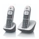 MOTOROLA CD5002 telefon készülék (vezeték nélküli, 2 kézibeszélő, kijelző, DECT) FEHÉR