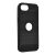 Szilikon telefonvédő (ütésállóság, légpárnás sarok, szálcsiszolt, karbon minta, logó kivágás) FEKETE