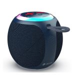 DEVIA LITE1 bluetooth hordozható hangszóró (v5.3, 5W, TF/microSD kártyaolvasó, FM rádió, LED világítás) SÖTÉTKÉK