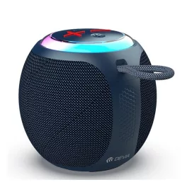   DEVIA LITE1 bluetooth hordozható hangszóró (v5.3, 5W, TF/microSD kártyaolvasó, FM rádió, LED világítás) SÖTÉTKÉK