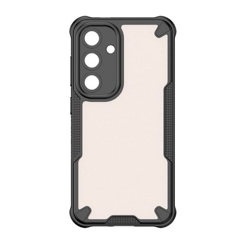 Defender szilikon telefonvédő (ütésállóság, légpárnás sarok, akril hátlap, kameravédő) FEKETE