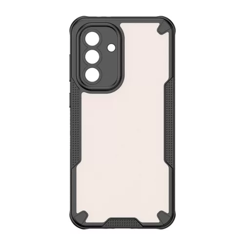 Defender szilikon telefonvédő (ütésállóság, légpárnás sarok, akril hátlap, kameravédő) FEKETE