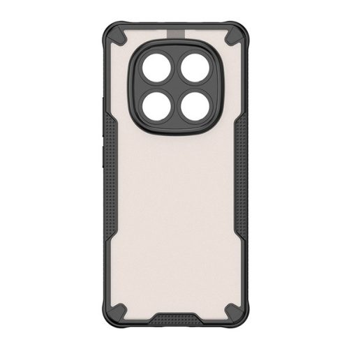 Defender szilikon telefonvédő (ütésállóság, légpárnás sarok, akril hátlap, kameravédő) FEKETE