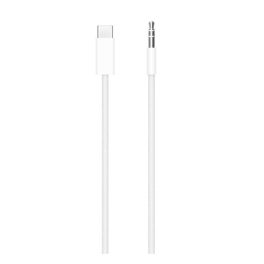 APPLE audió kábel (3.5mm jack - Type-C, 120cm, AUX, cipőfűző) FEHÉR   APPLE audió kábel (3.5mm jack - Type-C, 120cm, AUX, cipőfűző) FEHÉR