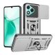 Defender szilikon telefonvédő (ütésállóság, tartógyűrű, kameravédő) EZÜST