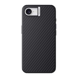 NILLKIN SYNTHETIC FIBER PRO műanyag telefonvédő (aramid bevonat, légpárnás sarok, karbon minta, MagSafe) FEKETE/EZÜST   NILLKIN SYNTHETIC FIBER PRO műanyag telefonvédő (aramid bevonat, légpárnás sarok, karbon minta, MagSafe) FEKETE/EZÜST