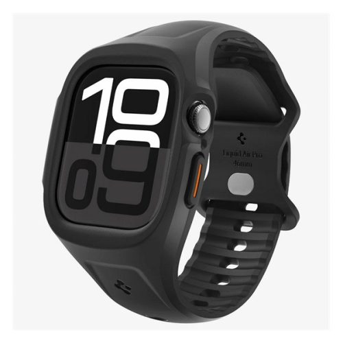 SPIGEN LIQUID AIR PRO szilikon óra keret (szilikon szíj, ütésállóság) FEKETE