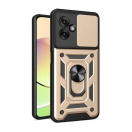Defender szilikon telefonvédő (ütésállóság, tartógyűrű, kameravédő) ARANY   Defender szilikon telefonvédő (ütésállóság, tartógyűrű, kameravédő) ARANY