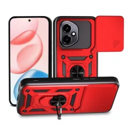  Defender szilikon telefonvédő (ütésállóság, tartógyűrű, kameravédő) PIROS
