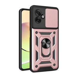 Defender szilikon telefonvédő (ütésállóság, tartógyűrű, kameravédő) ROZÉARANY   Defender szilikon telefonvédő (ütésállóság, tartógyűrű, kameravédő) ROZÉARANY