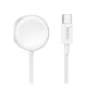 HOCO CW59 asztali töltő Type-C (gyorstöltő, wireless, 120cm, Apple Watch töltő/Samsung Watch töltő) FEHÉR