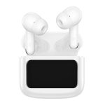 HOCO EQ14 bluetooth fülhallgató SZTEREO (v5.3, TWS, mikrofon, zajszűrő, érintőkijelző + töltőtok) FEHÉR