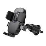 HOCO H75 autós tartó (szellőzőre, automata, 360°, 4.5-7" méret) FEKETE