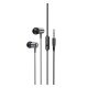 HOCO M108 fülhallgató SZTEREO (3.5mm jack, mikrofon, felvevő gomb) SÖTÉTSZÜRKE