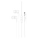 HOCO M124 fülhallgató SZTEREO (3.5mm jack, mikrofon, felvevő gomb) FEHÉR