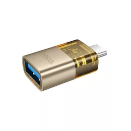   HOCO UA36B adapter (USB aljzat - Type-C, adatátvitel és töltés, OTG) ARANY