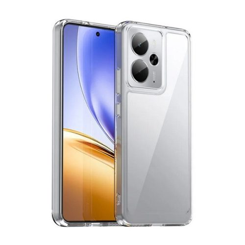 Szilikon telefonvédő (ütésállóság, átlátszó hátlap) ÁTLÁTSZÓ