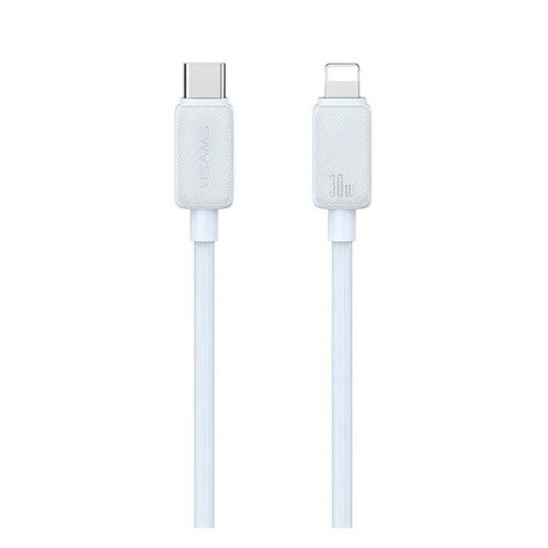 USAMS KY adatkábel (Type-C - lightning, 30W, gyorstöltő, 100cm) FEHÉR