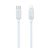 USAMS KY adatkábel (Type-C - lightning, 30W, gyorstöltő, 100cm) FEHÉR